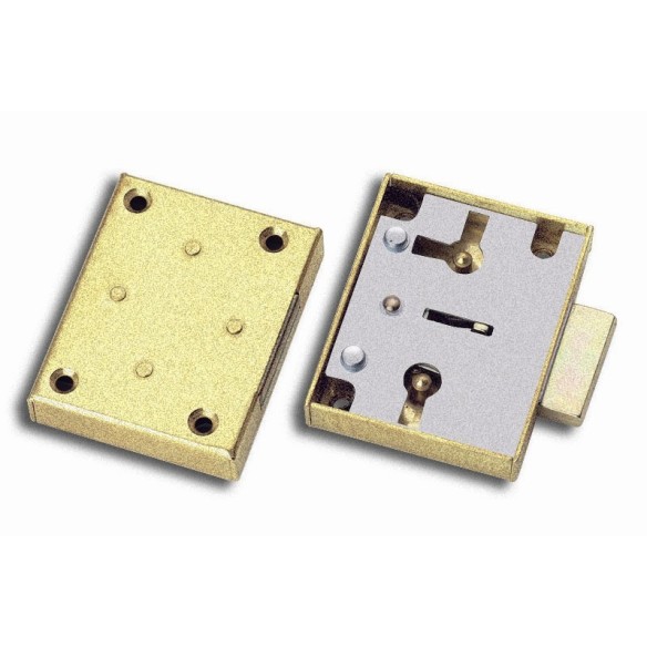 CERRADURA HERMAN 207/30 ACERO ESMALTADO ORO