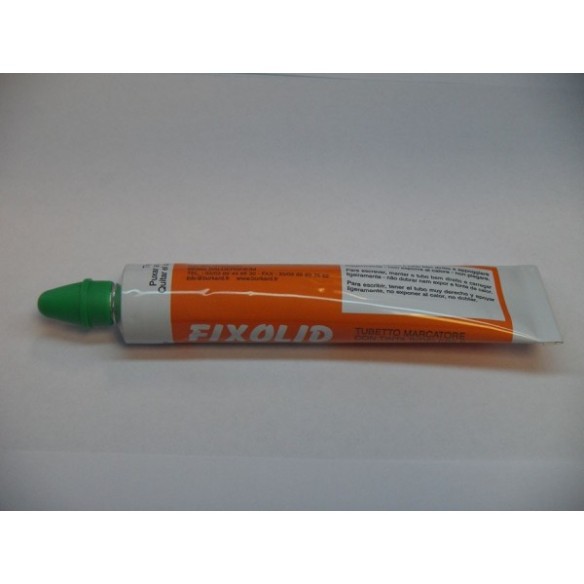 MARCADOR PERMANENTE FIXOLID 3 MM VERDE 10 UNID