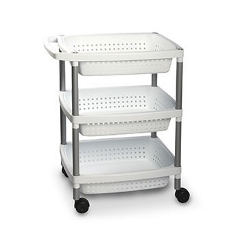 CARRO VERDULERO 3CESTAS 73801 BLANCO TAT