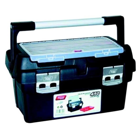 CAJA HERRAMIENTAS  PLASTICO Y ALUMINIO N.450 TAYG