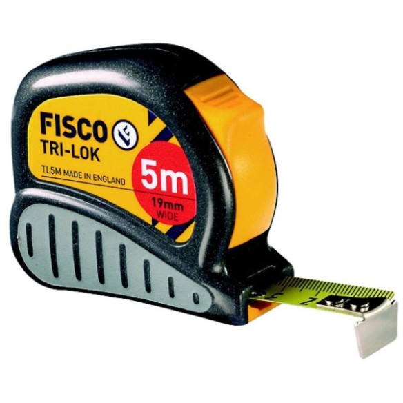 FLEXÓMETRO TRI-LOK 5M X 19 MM CAJA ABS CON EMPUÑADURA DE GOMA