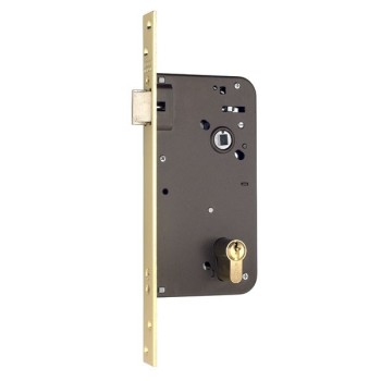 CERRADURA YALE 805-E 80 40 HIERRO LATONADO