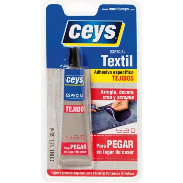 ADHESIVO ESPECIAL TEXTIL  BLISTER 30ML CEYS