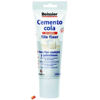 CEMENTO COLA EN PASTA AGUAPLAST TUBO 200ML. BEISSIER