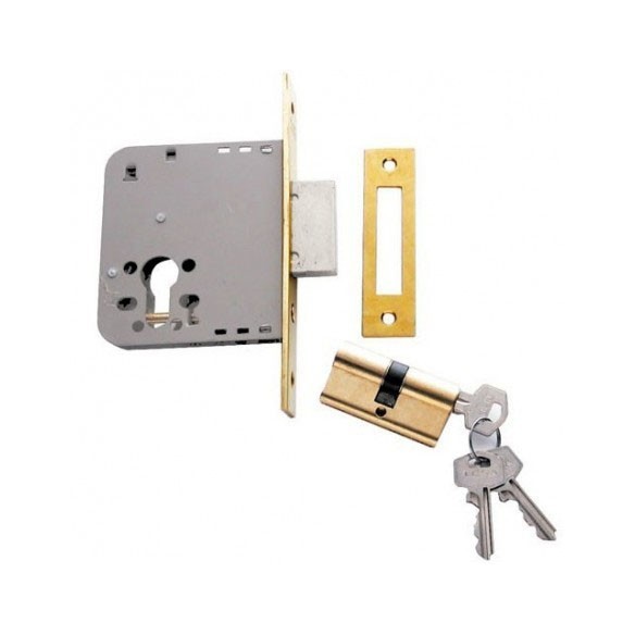 CERRADURA TESA 2031-60HL HIERRO LATONADO