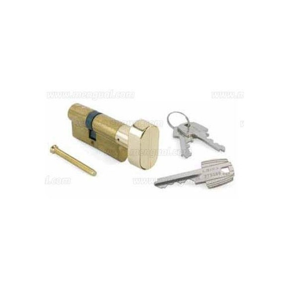 CILINDRO TESA 5030 B LT BOTON 30X30 LATON