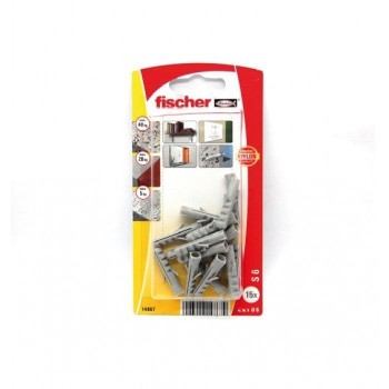 TACO NYLON FACIL INSTALACION CON DOS VIAS DE ESPANSION 6MM GRIS