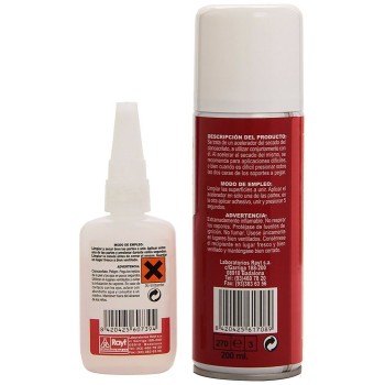 CIANOCRILATO 50ML+ACELERADOR 200ML PACK RAYT