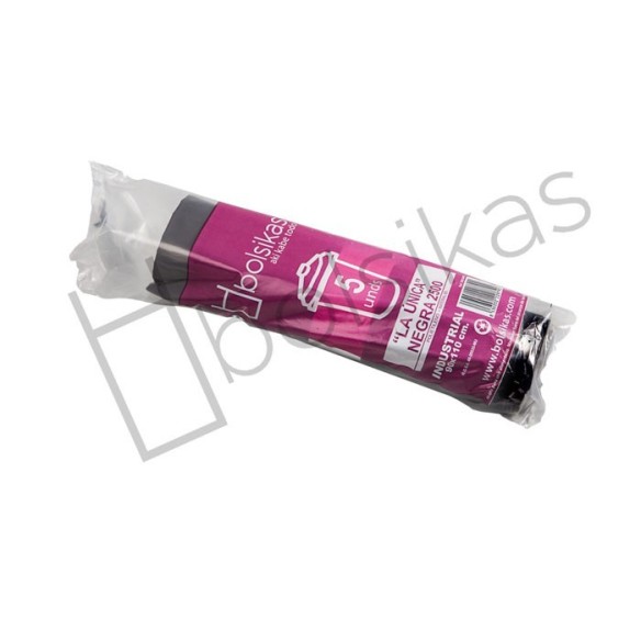 BOLSA BASURA 90X110 GALGA 250 BBA009 NEGRA CAJA 20 ROLLOS