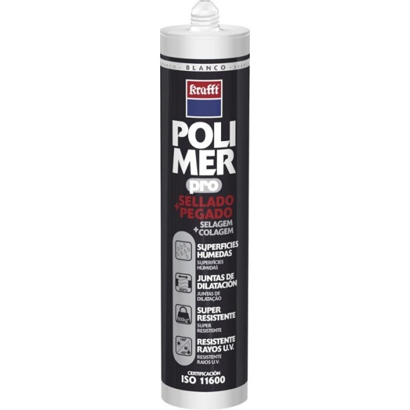 POLIMER PRO SELLADO Y PEGADO CART. 290ML NEGRO KRAFFT