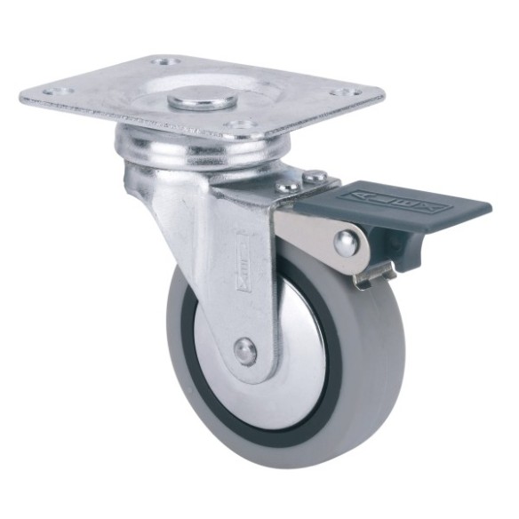 RUEDA G GRIS GIRATORIA FR 60MM 1-0549 ALEX