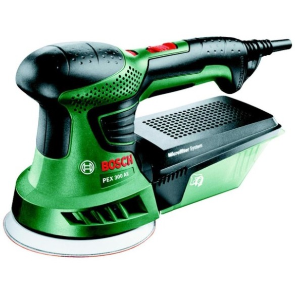 LIJADORA CIRCULAR BOSCH PEX 300 E 270W 125MM C/MALETIN
