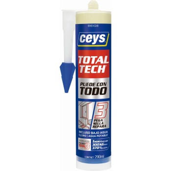 ADHESIVO MULTIUSOS TOTAL TECH BLANCO 125ML CEYS