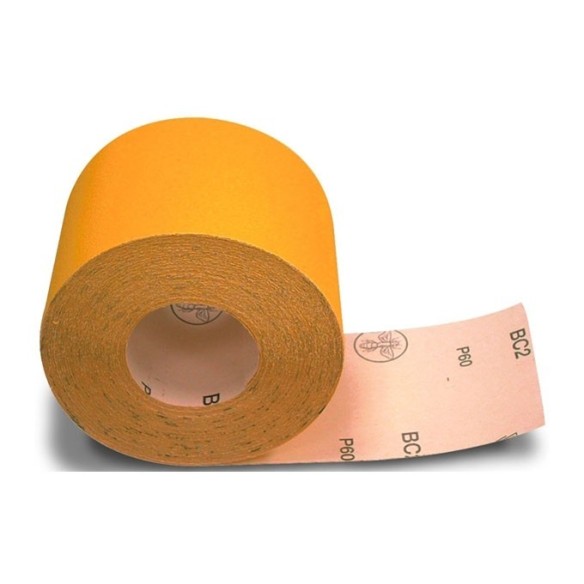LIJA VIBRATOR FLEXOVIT BC-2 MADERA PAPEL 120X25000MM AMARILLO GR-180 ROLLO