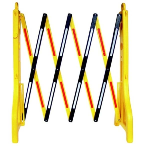 VALLA EXTENSIBLE PLASTICA 4600 AMARILLA Y NEGRA  JAR