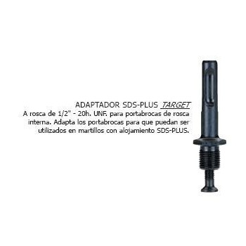 ADAPTADOR PORTABROCAS ROSCA SDS PLUS 1/2-20A