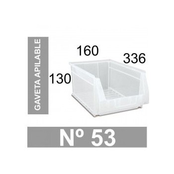 GAVETA APILABLE N.53 TRANSPARENTE TAYG