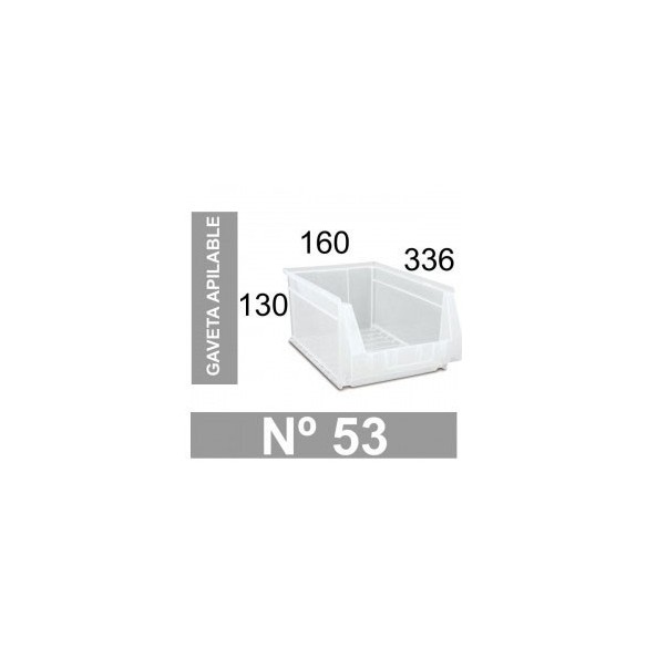 GAVETA APILABLE N.53 TRANSPARENTE TAYG