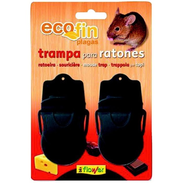 TRAMPA MECANICA RATONES PACK  ECOFIN PLAGAS FLOWER