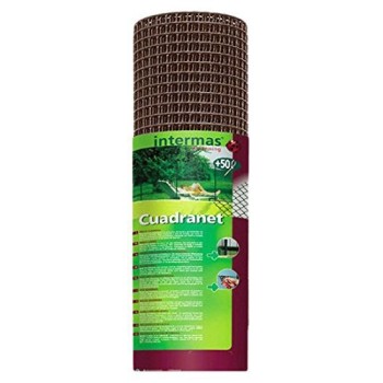 MALLA CUADRADA CUADRANET PREMIUM 10x10MM  1x25M MARRON
