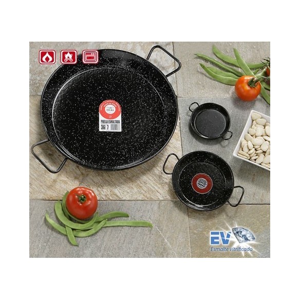 PAELLERA ESMALTADA 34 CM. GARCIMA