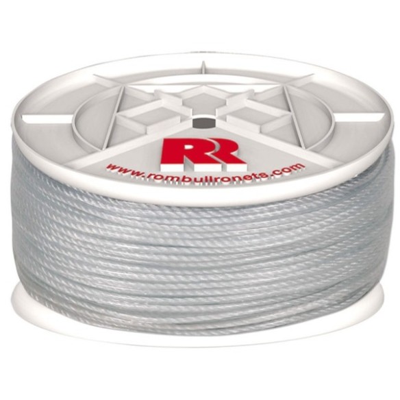 CUERDA CABLEADA PLASTIFICADA CARRETE PE 4C POLIETILENO Ø 5 MM BLANCO 200M