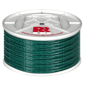 CUERDA CABLEADA PLASTIFICADA CARRETE PE 4C POLIETILENO Ø 5 MM VERDE 200 M