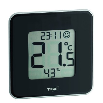 TERMOMETRO HIGROMETRO HERTER 30502101 NEGRO