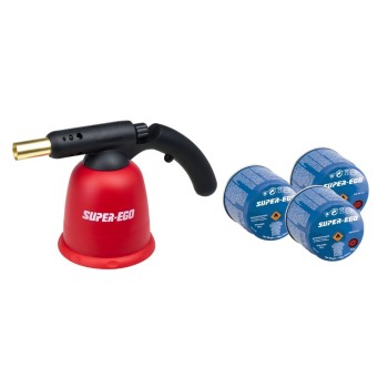 SOPLETE GAS SUPER-EGO ECO 3 CARTUCHOS