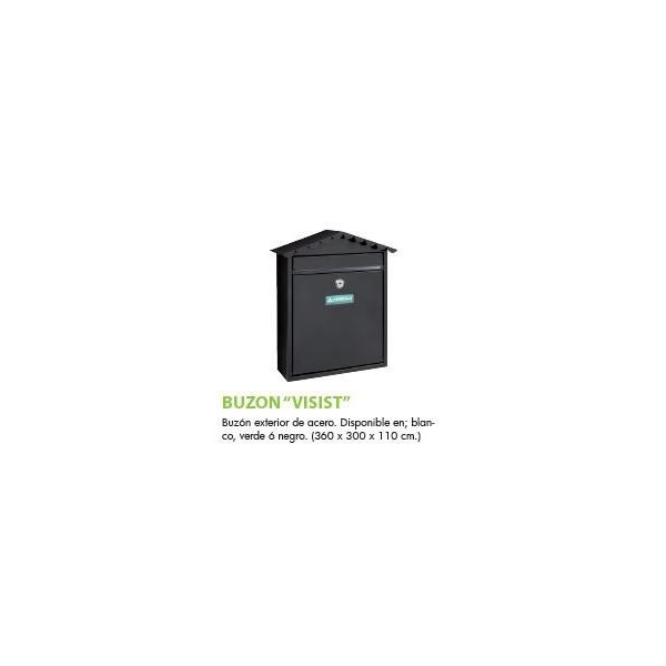 BUZON ARREGUI VISIT E-5743 EXTERIOR INOX 110X260X90 MM VERDE
