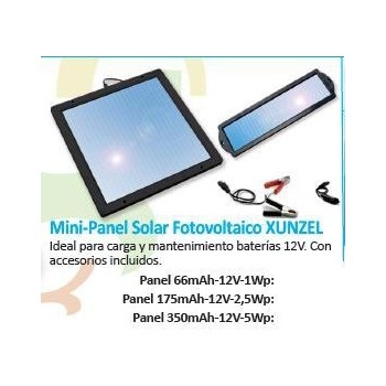 PANEL SOLAR RECUPERACION DE BAT. 5W XUNZEL