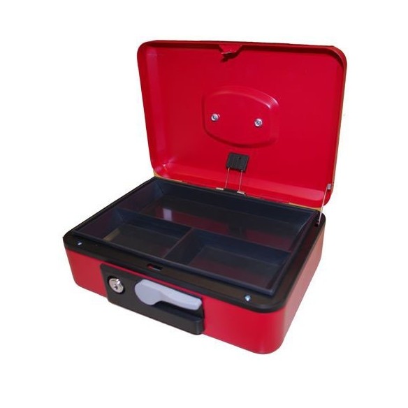 CAJA CAUDALES JOMATIC C/PULSADOR Nº4 ROJA 300X240X85(*) JOMA