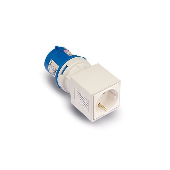 ADAPTADOR CLAVIJA 2P+T BASE 2P+TTL FAMATEL