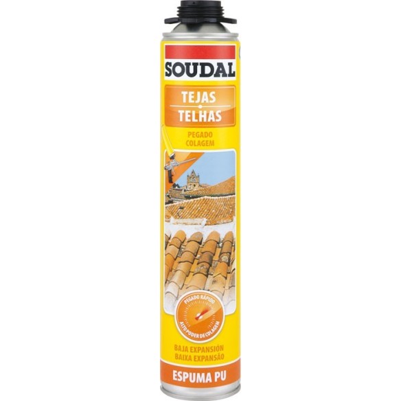 ESPUMA POLIURETANO TEJAS PISTOLA 750ML SOUDAL
