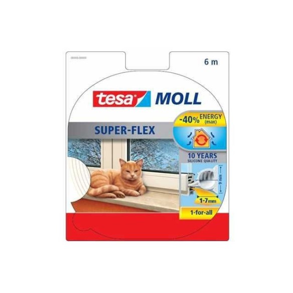 BURLETE SILICONA 6X9MM TRANSPARENTE BEIERSDORF