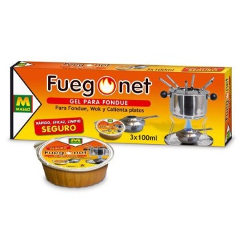 COMBUSTIBLE GEL FONDUES 231112 MASSO 3X100 ML