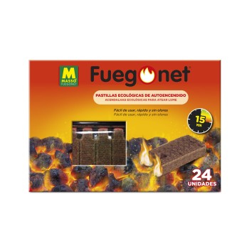 PASTILLAS AUTOENCENDIDO 16+8 UNID. FUEGO NET MASSO