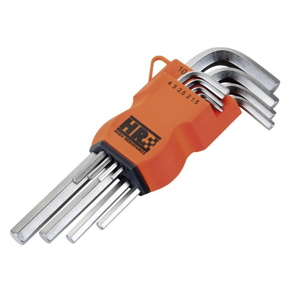 JUEGO 9 LLAVES ALLEN ORANGE SOPORTE PLASTICO