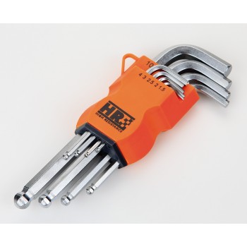 JUEGO 9 LLAVES ALLEN DE BOLA EN SOPORTE DE PLÁSTICO ALYCO-ORANGE