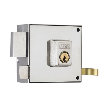 CERRADURA SOBREPONER YALE 125-HN IZQUIERDA 140MM HIERRO NIQUELADO