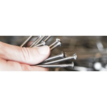 PUNTA CABEZA PLANA AZCARRETA HIERRO 24x110MM CAJA 3 KG