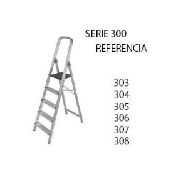 ESCALERA ALUMIN.4 PELD.Cod.304N