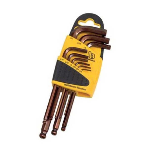 JUEGO LLAVES ALLEN- BOLA LARGAS BIANDITZ 232010 9 PIEZAS