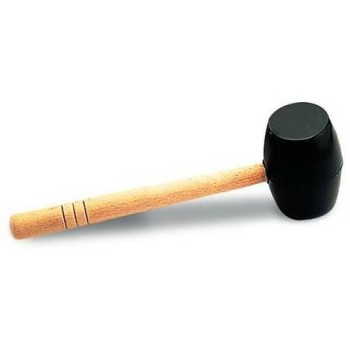 MAZA GOMA NEGRA CARAS PLANAS 750GR 65908 RUBI