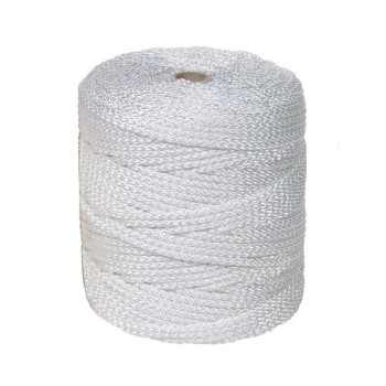 CUERDA TRENZADA PES BOBINA POLIESTER Ø 4 MM BLANCO 100M