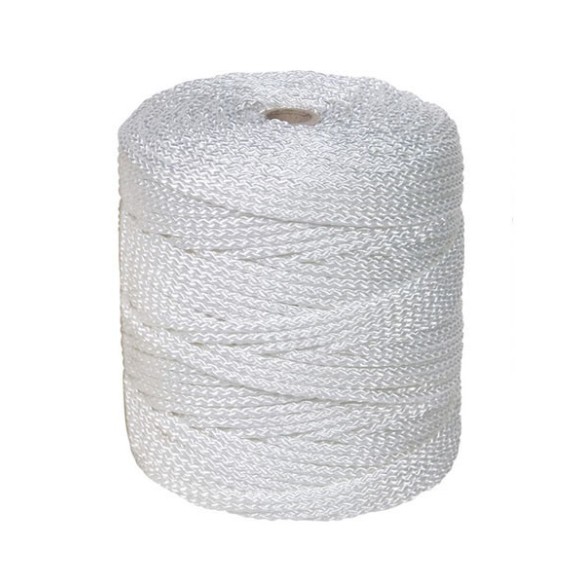 CUERDA TRENZADA PES BOBINA POLIESTER Ø 4 MM BLANCO 100M