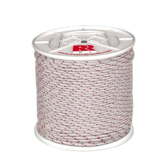 CUERDA ARRANQUE MOTORES CARRETE POLIESTER CON ALMA Ø 4 MM BLANCO 200 M