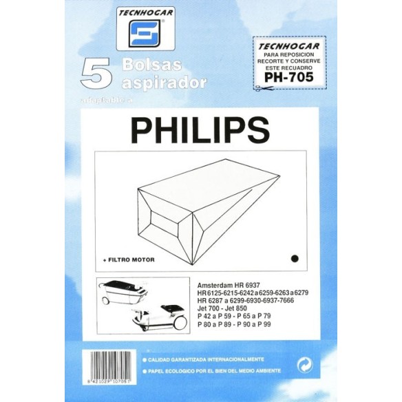 BOLSA ASPIRADOR PHILLIPS 910705