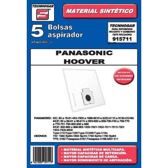 BOLSA ASPIRADOR PANASON 915711
