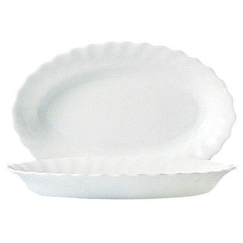 FUENTE OVAL LLANA 35CM TRIANON BLC. 9229667